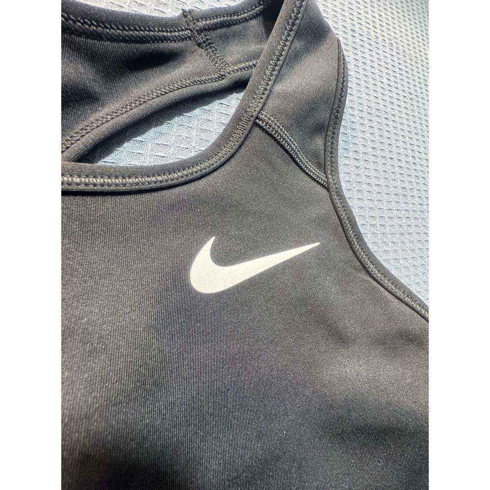 Nike DRI-FIT Swoosh Sport Bra Women Sz M Black Brand‎ New - Picture 2 of 8